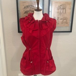 Elie Tahari Red Vest